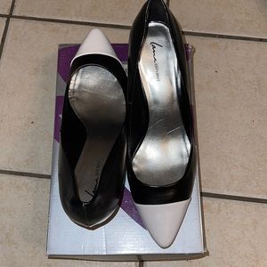 Lane Bryant Black & White Pumps Size 12W